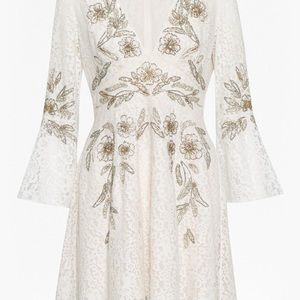 Perfect for the holidays!!! French Connection Beaded Lace Esme Dress Fit & Flare